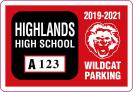 102-H-PARKING PERMIT DECAL
