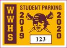 201-STUDENT PARKING PERMIT DECAL