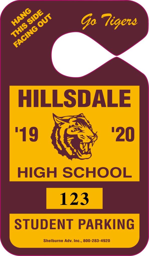 High School Parking Permits, Parking Hang Tags, Decals, Stickers Parking Permits, Parking Tags